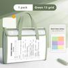 Accordion File Folder Organizer Convenient to Carry with Handle Storage Bag Suitable for School Business Office