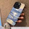 Масляная живопись морской ветер волна яблоко 15pro apple 13/12/11 promax прозрачный 6s78plus чехол для мобильного телефона xr