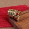 Diamond-encrusted Embroidery Finger Protector Sewing Finger Protector Ring Thimble  Household