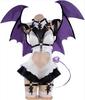 Lavender Keqing Cosplay Costume, Halloween, Christmas, Charm with Tail and Wings, Size L