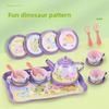 Dinosaur Childrens Play House Toys Pretend Play Afternoon Tea Plastic Unicorn Cup Dessert Cake Toy Collection