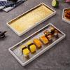 Japanese Rectangular Sushi Plate Ceramic Sashimi Sushi Restaurant Dessert Barbecue Special