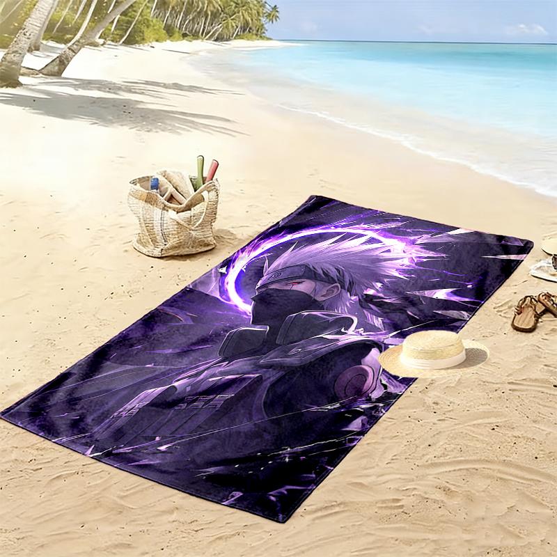 naruto Beach Towel Suitable for Various Scenarios Such As Kitchen, Bathroom and Beach Swimming