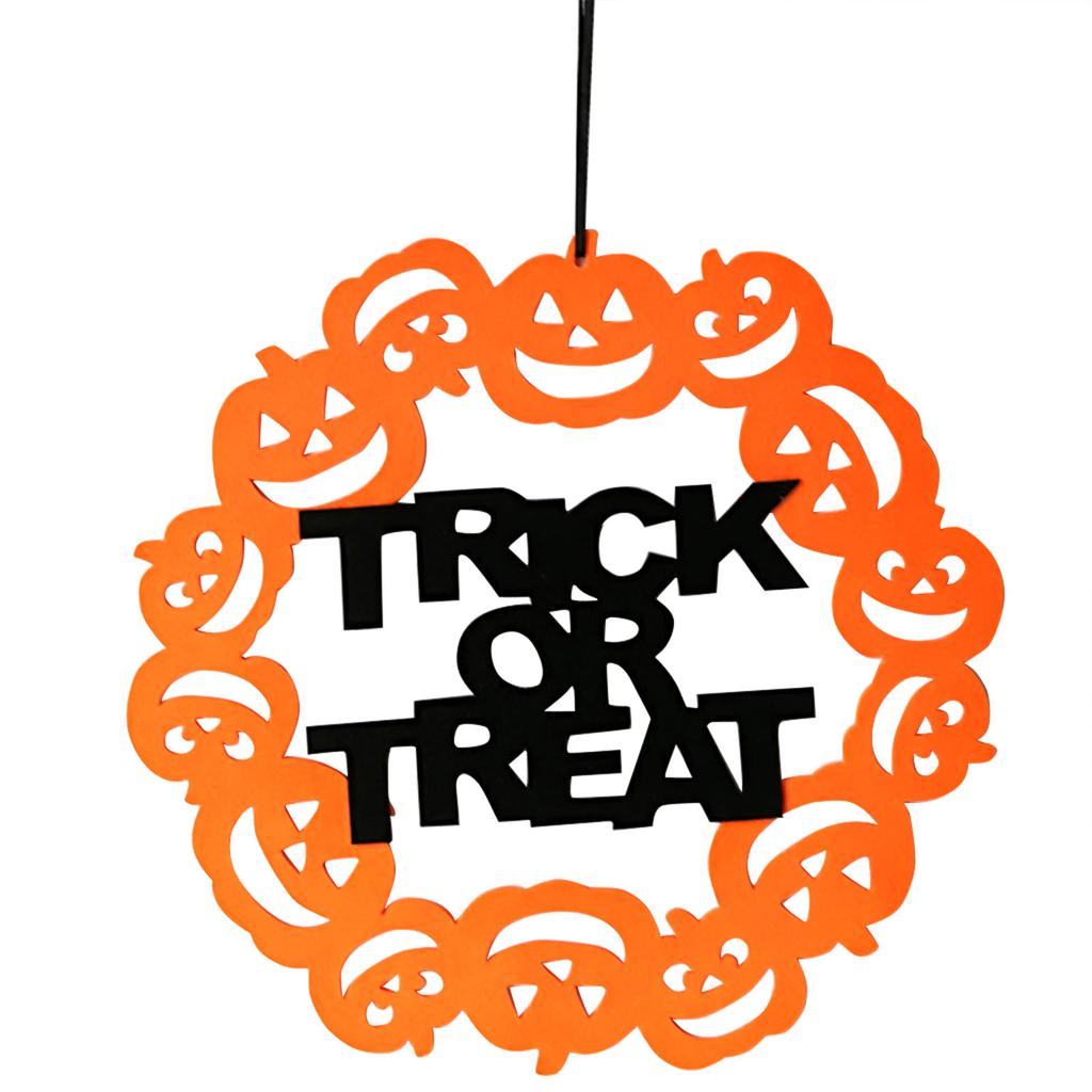 Halloween 2D Non-woven Hanging Squashes Wall Door Decoration Halloween Party Supplies Halloween Decorations