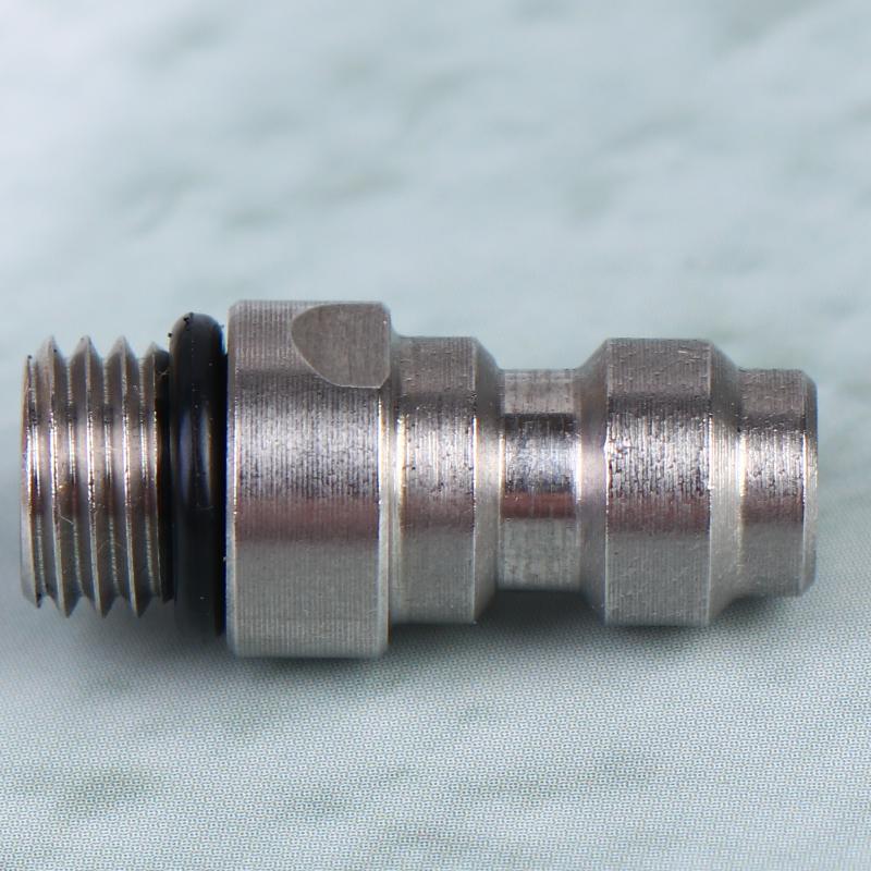 Quick Connect Valve 8mm Male Connector High Pressure Fitting Durable Leakproof Design for Hydraulic Systems