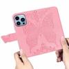 Shockproof Printed Butterfly Leather Flip Wallet Card Holder Case For iPhone 17 Air 16 15 14 13 12 Pro Max Plus 16E Phone Cover