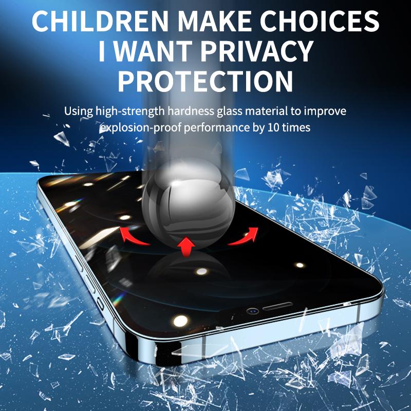 4K HD iPhone 13 11 12 Pro Max Mini Privacy Tempered Glass Privacy Screen Protector for iPhone XS MAX XR X SE 6 6S 7 8 Plus Glass