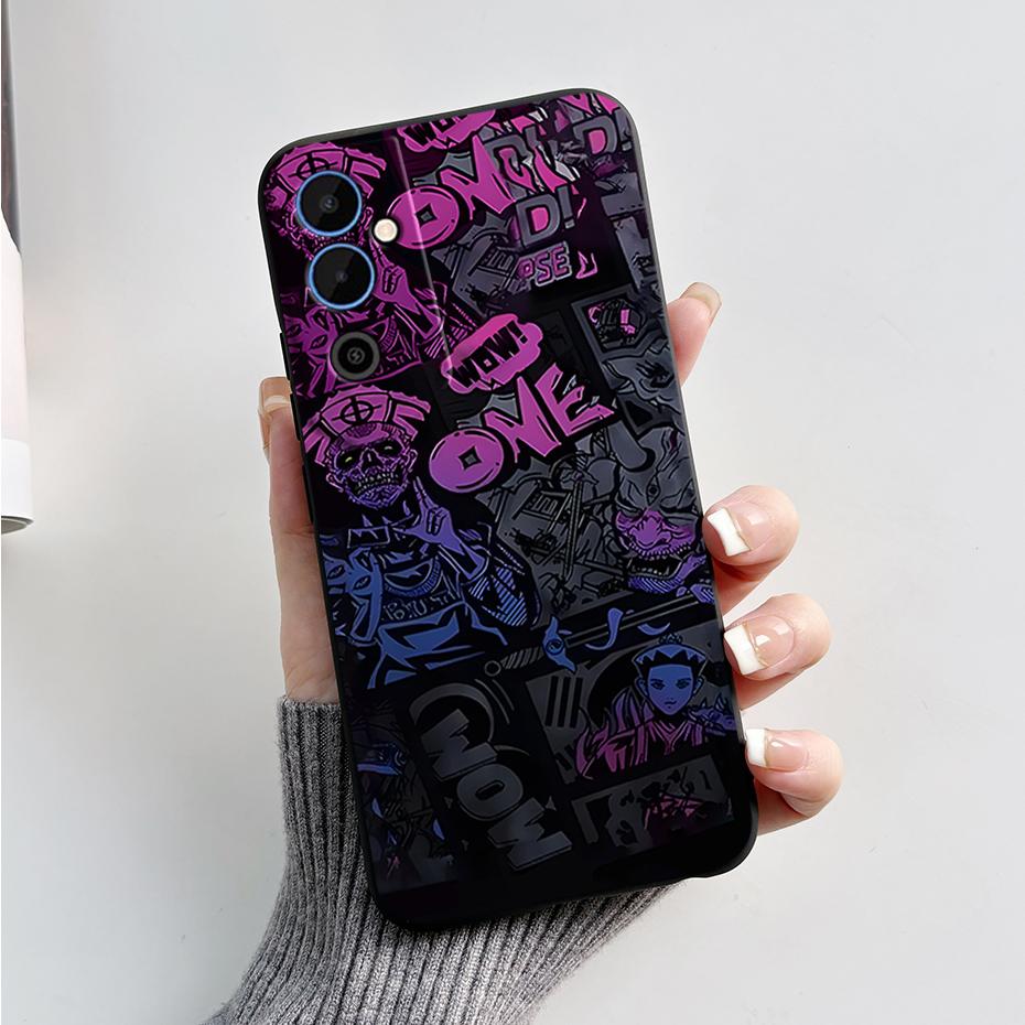 Чехол для Tecno Pova Neo 2 Pova Neo2 LG6n Черный ТПУ Мягкий Силиконовый Чехол для Телефона Для Tecno Pova Neo 2 Coque Защитный Fundas