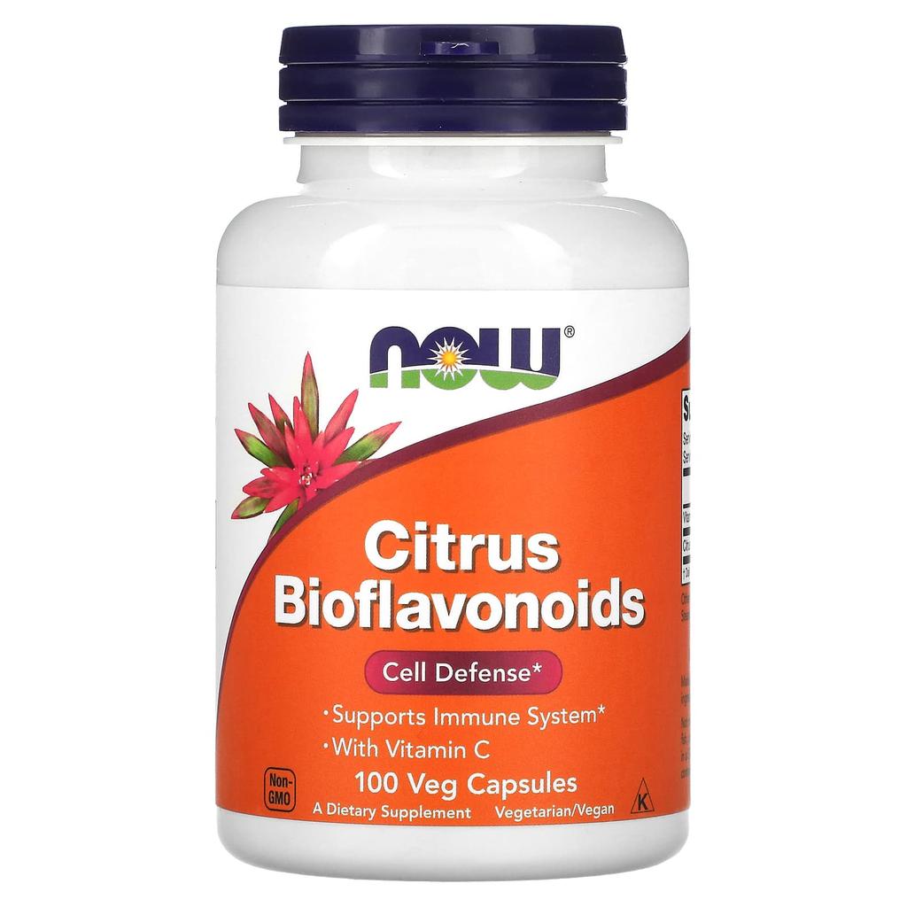 NOW Foods, Цитрусовые Биофлавоноиды, 100 Растительных Капсул