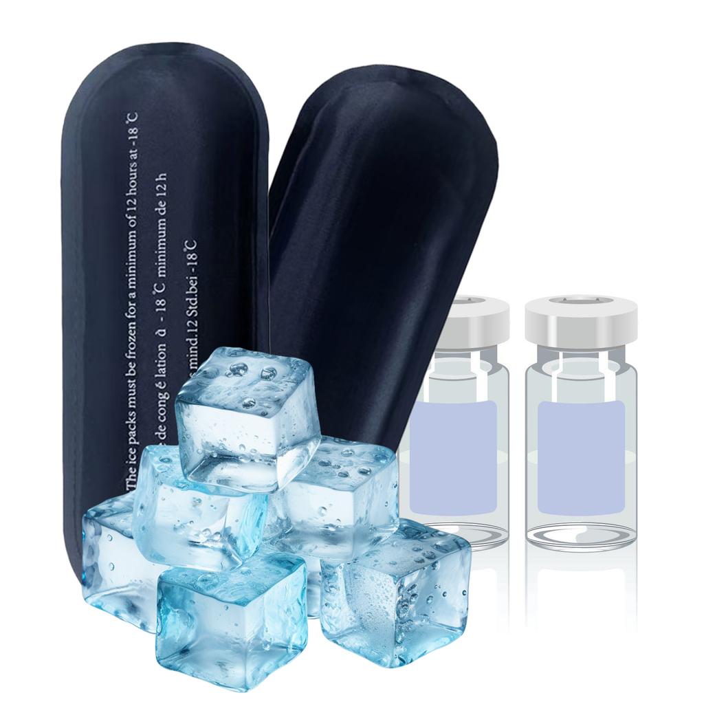 2 шт. пакеты со льдом многоразовые пакеты для заморозки мгновенный холодный гелевый пакет подходит для сумки для хранения в холоде