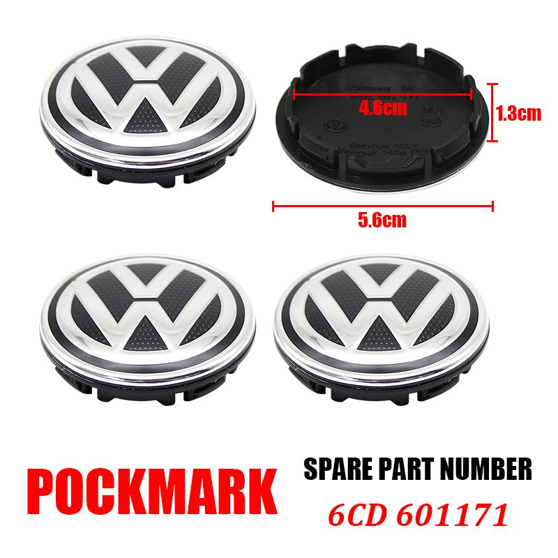 hijk1 4pcs VW Wheel Center Hub Caps 56mm 65mm 70mm Wheel Cover For Touran Golf 4 5 6 7 Polo Passat B5 B6 B7 CC 3D Premium Plus Pro Kit