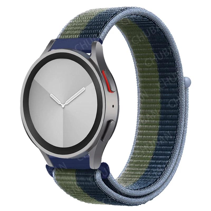 Nylon Loop Band For Samsung Galaxy Watch 6/5/pro/4/Classic/active 2 43-47-44mm 20mm/22mm Sport Bracelet Huawei Gt 4/2/e/3 Strap