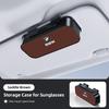 BBJS7 Car Sun Visor Glasses Case Sunglasses Holder For BMW F30 F10 E90 F20 E46 E60 E70 E39 E36 E87 Car Interior Accessories keychain
