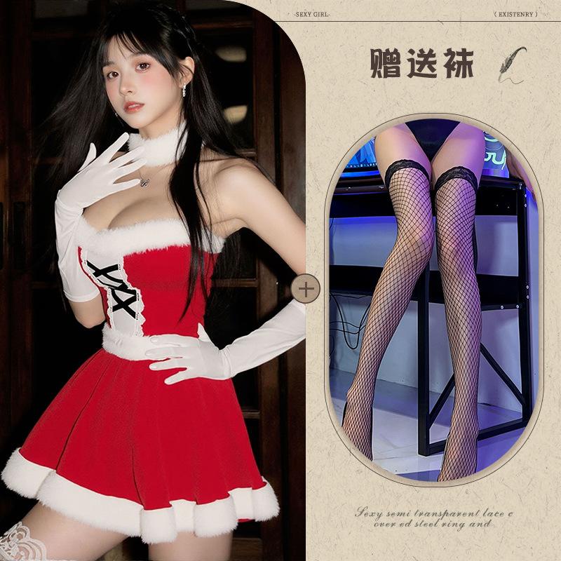 Новое сексуальное нижнее белье Рождественский наряд милый плюшевый сексуальный стройнящий