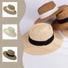 Light and Breathable Straw Hat Women's Summer Seaside Flat Sun Protection Sun Hat On The Beach Taking Pictures of Straw Woven Hat