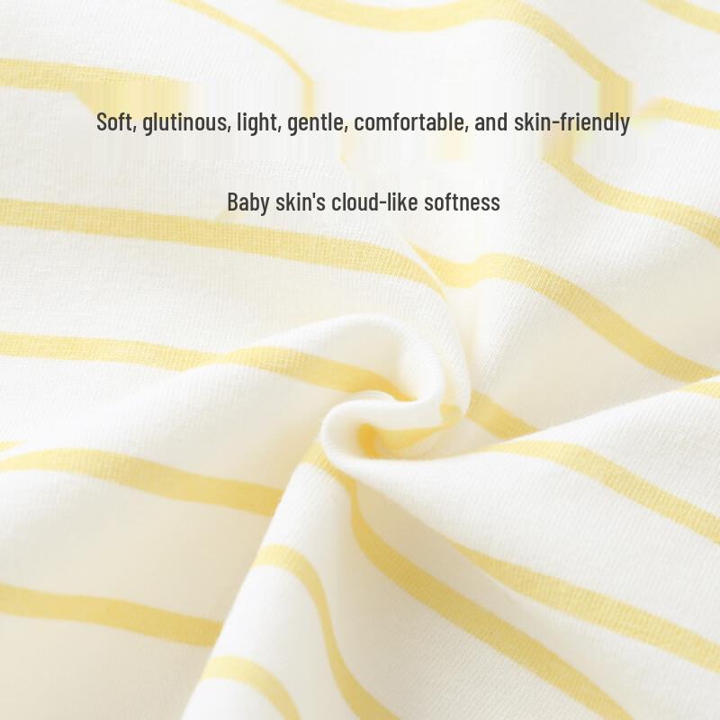 Youqi Baby Summer Cotton Short-Sleeve Striped T-Shirt
