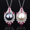 Jewelry Copper Bottom Plating Design Pearl Luxury Creative Pendant Necklace 16Mm