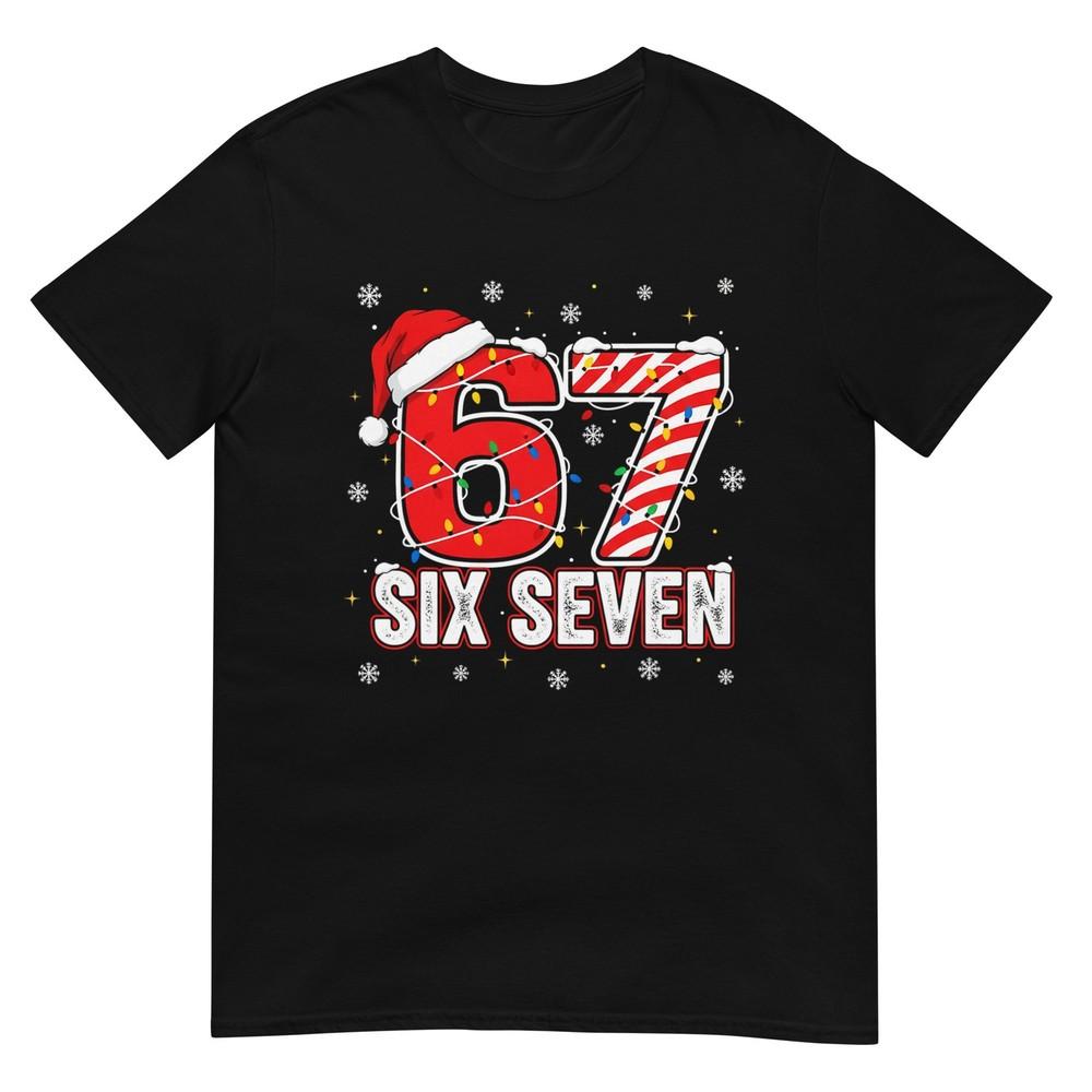 Funny Six Seven 67 Christmas Holiday Women Kids Xmas T-Shirt