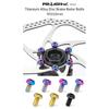 RISK M5x10mm Disk Brake Rotor Bolt T25 Torx Titanium Alloy Bicycle Part MTB Mountain Bike Brake Rotor Fixing Ti Screw 12PCS/Set