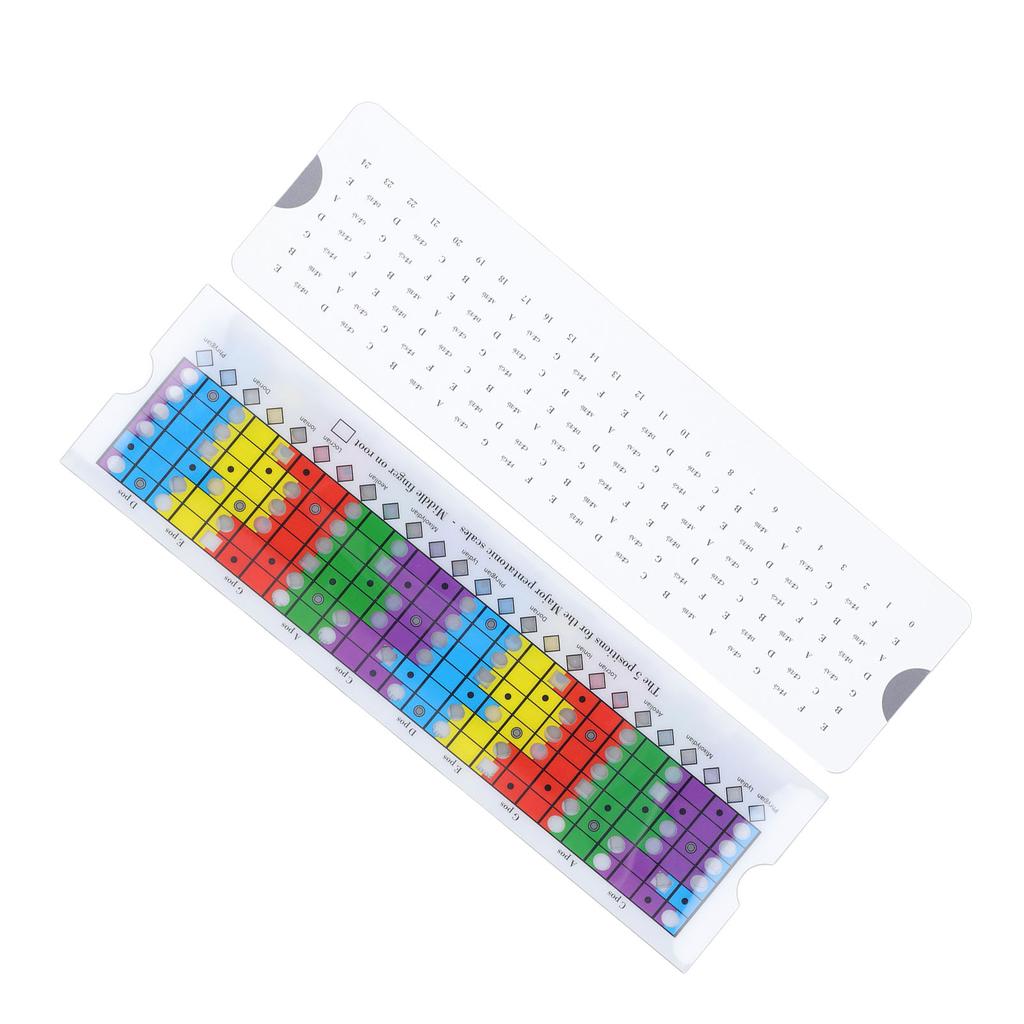Guitar Pentatonic Sliding Ruler Plastic Multi Color Guitar Scales Sliding Ruler for Beginners