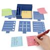 Note Holder with Templates Weekly Planner Notepad Plastic Memo Pad Organizer And Phone Stand for 3x3 Inch Notes Desktop Accessory