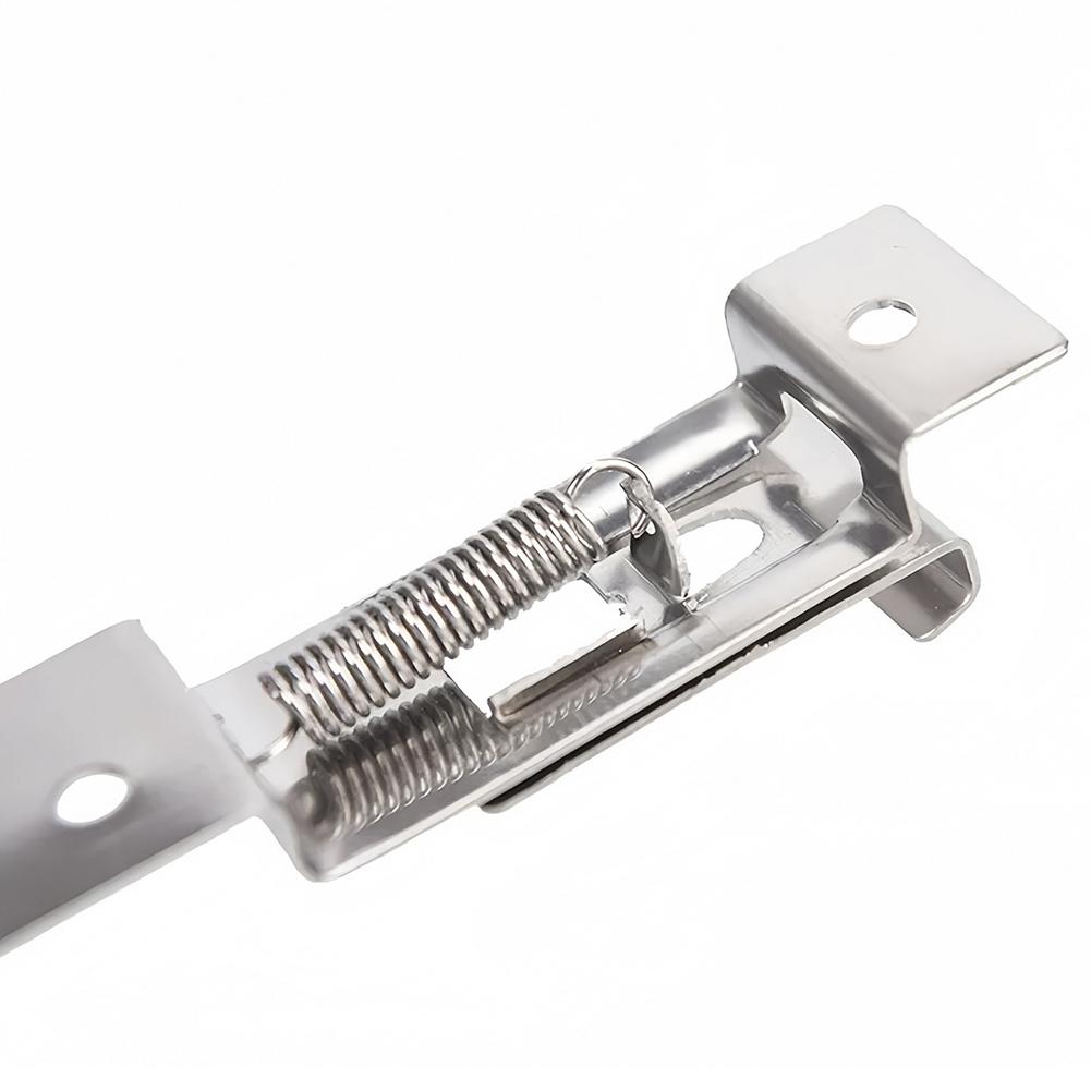 2 шт., нержавеющая сталь, прямоугольный подпружиненный кронштейн для номерного знака автомобиля, зажимы для держателя рамы автомобиля, зажимы для номерного знака прицепа