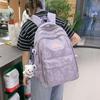 Schoolbag Junior High School Women's Large Capacity Backpack Printed Bear Computer Backpack Male High School Students