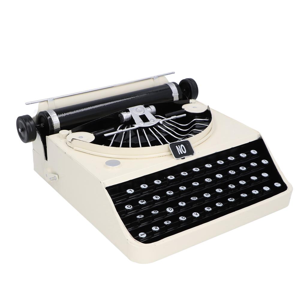 Vintage Typewriter Model Handmade Retro Typewriter Props Stress Relief Typewriter Ornament Desktop