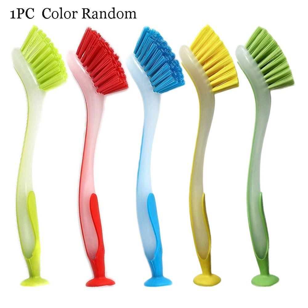 Вертикальная раковина Чистая кастрюля Миска Присоска Щетка для чистки Кухонная щетка для мытья