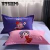 Two-pack Pillowcases for Couples Bedroom Pillowcases Thickened Brushed Cartoon Pillowcases Skin-friendly Soft Pillowcases