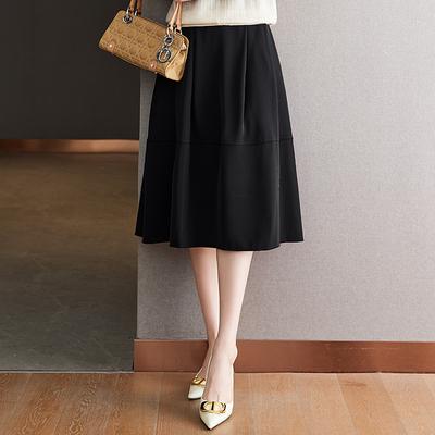 Юбка средней длины и длинная женская одежда лето новая с высокой талией тонкая А-силуэта