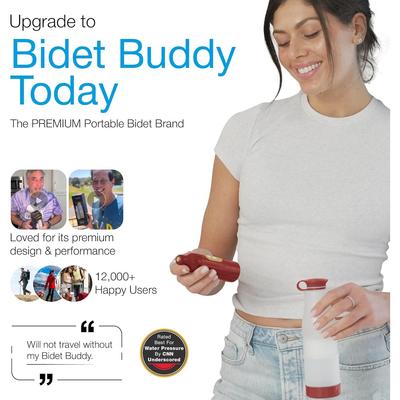 BIDET BUDDY Портативное биде для путешествий и кемпинга | Электрический ручной распылитель для биде | Водонепроницаемая мойка высокого давления для личной гигиены