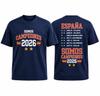 2026 Espana Somos Campeones Tshirt Spain Champion Souvenir Short Sleeve Tee Casual Sports