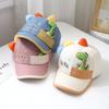Cute Baby Duck Tongue Caps 1-3 Years Boy Girl Cartoon Dinosaur Cotton Peaked Hats Outdoor Toddler Kids Sunshade Sun Visors