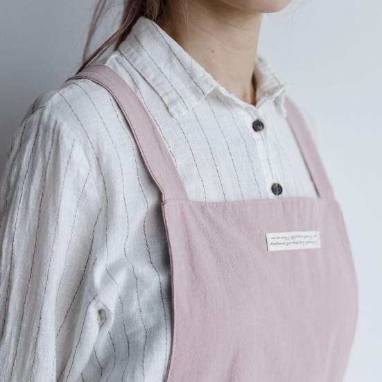 Женщины Мужчины Работа Кухня Цветок Кофейня Сплошной Цвет Мягкий Постиранный Хлопок Фартук Продажа Товаров