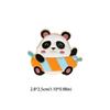 Брошь в китайском стиле Гигантская панда Цинковый сплав Эмаль Элегантная Украшение для пальто