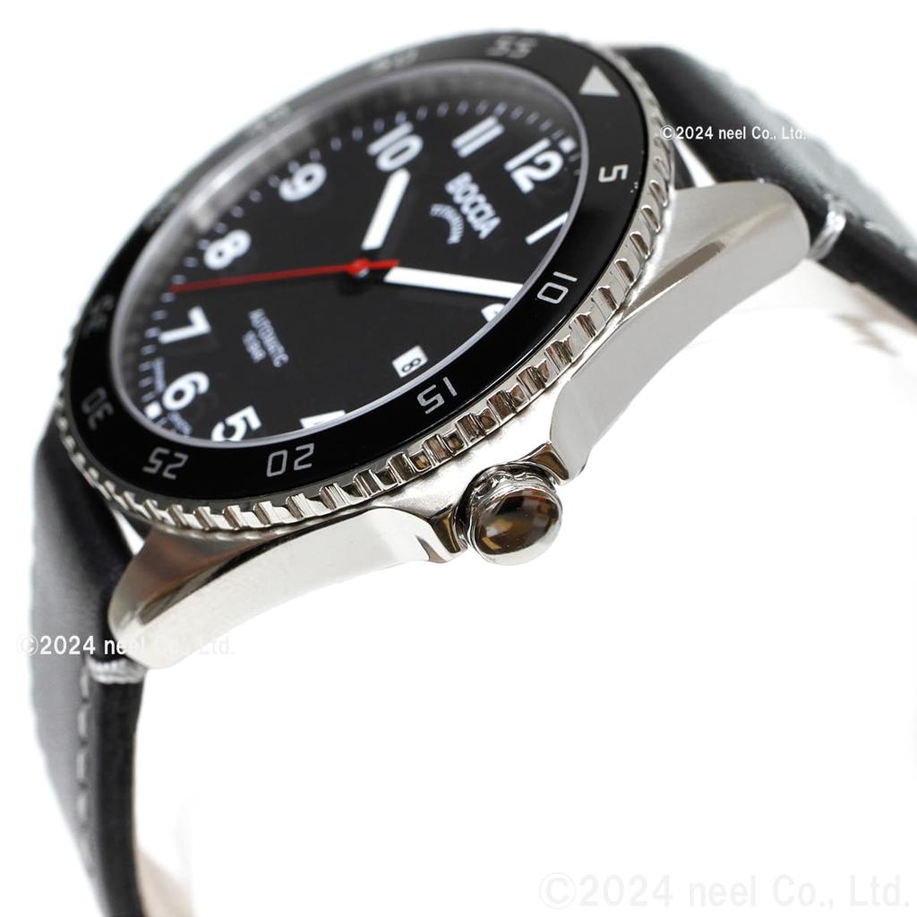 Boccia Титановые автоматические часы черные 3653-04