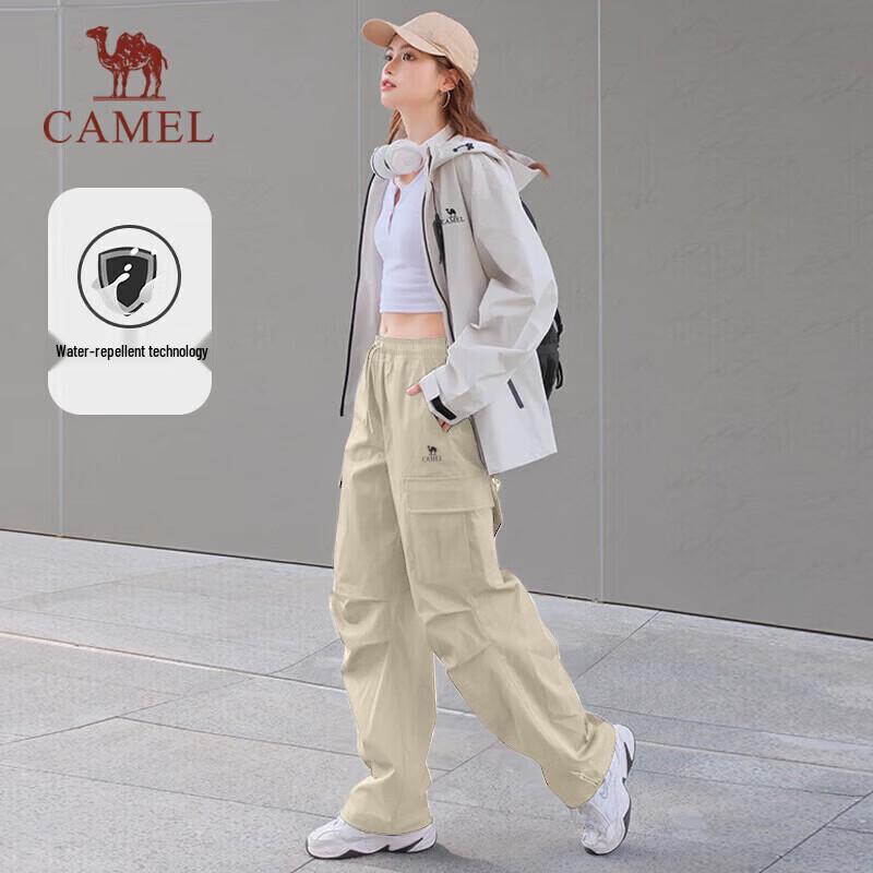 Camel Женские водоотталкивающие прямые брюки-карго парашютные