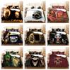 3D Digital Printed Bedding Set, Black Skull Head Series Bedding Cover, Pillowcase, Duvet Cover, AU240 * 270, Extra Large Home Decoration