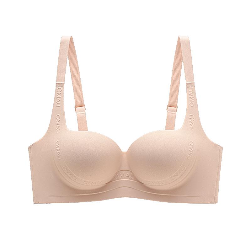 Shisheng seamless bra, small chest gathering, not empty cup, comfortable and sexy no steel ring bra set