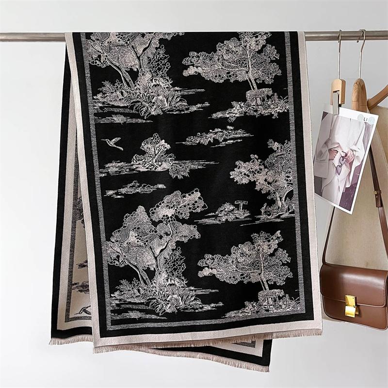 Cashmere Scarf Women Fashion Pashmina Shawl Winter Wrap Design Warm Head Scarves Femal Poncho Neckerchief Echarpe Bandana