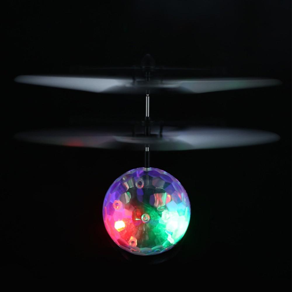Intelligent Sensing Electric Flying Magic Ball Colorful Lights Crystal Ball Flying Toy Kids Gift