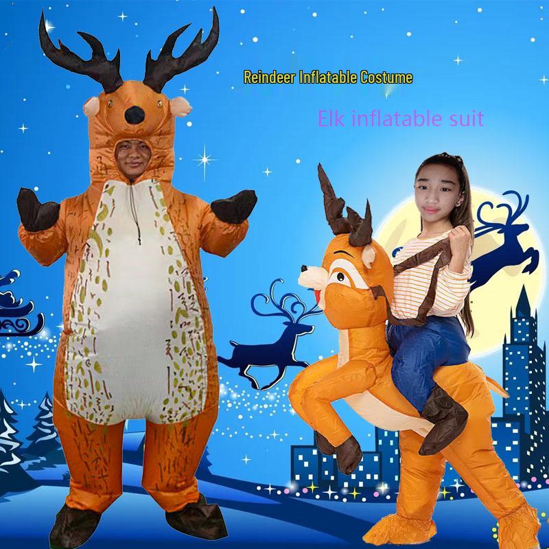 Надувной костюм Санта-Клауса для праздничного веселья и сценических выступлений