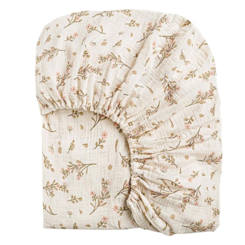 1pc/2pcs Baby Fitted Sheet Soft Comfortable Pram Bedding Stuff Machine Washable