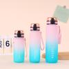 Спортивная бутылка для воды с градиентом цвета - Портативная, большой емкости, для прямого питья