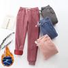 Winter Sweatpants Women Black Casual Joggers Keep Warm Trousers Thicken Velvet Pants Streetwear Women