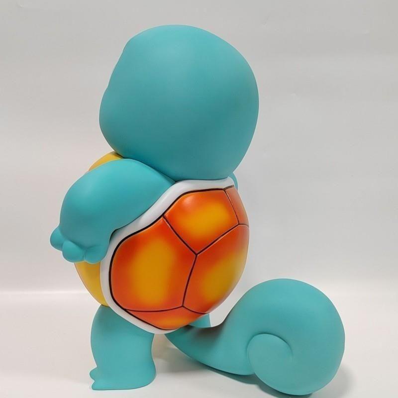 Tsundere Squirtle Poké Ball Plastic Figurine Car Computer Desktop Ornament Fun Birthday Gift for Someone