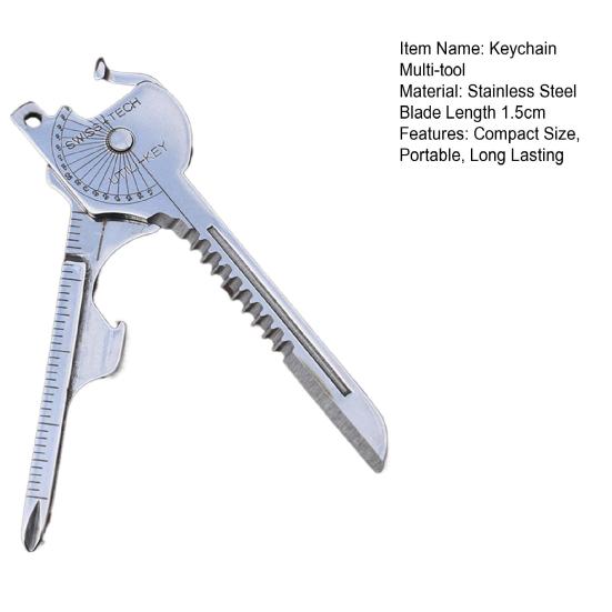 Многофункциональный брелок-гаджет Портативный инструмент EDC Компактный размер Портативная отвертка Открывалка