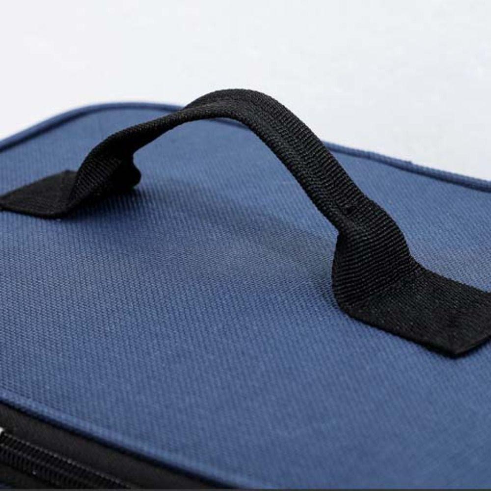 Large Capacity Insulated Lunch Bag Solid Color Food Warm Thermal Bag Tote Square Bag Picnic