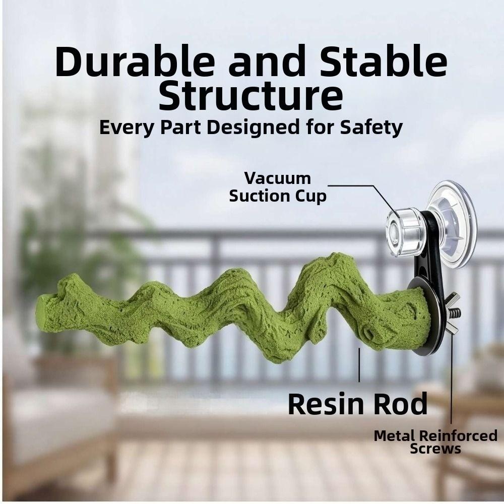 Suction Cup/Screw Fixation Paw Grinding Stick  Parakeets Cockatiels Lovebirds
